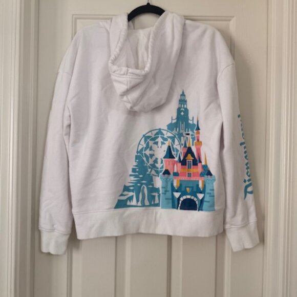 Disneyland Zippered Hoodie Cinderella's Castle, EUC! Size Large. - Picture 4 of 6